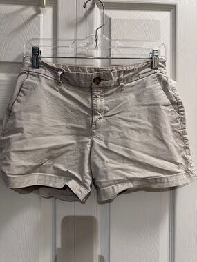 Old Navy Light Beige Women's Cotton Bermuda Shorts